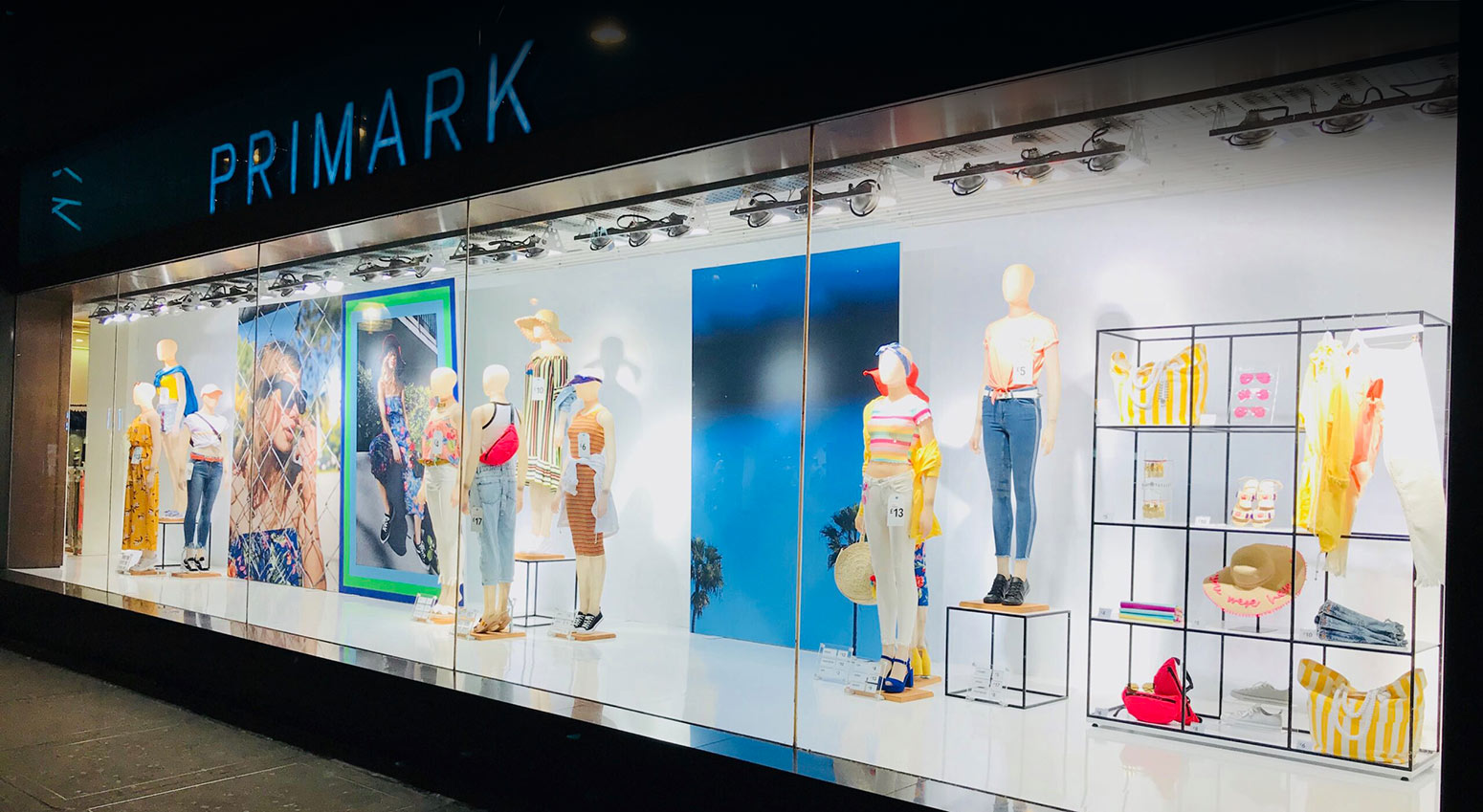 primark window light display header image